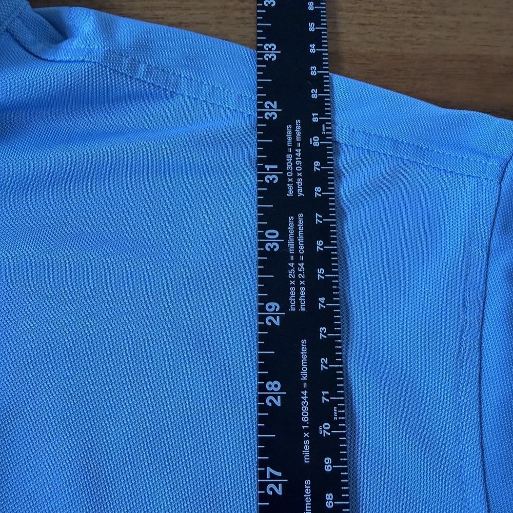 FootJoy FJ Golf Polo Shirt Mens XXL Blue Castle Bay Country Club Performance - Picture 8 of 8